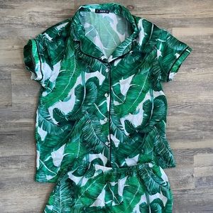 Shein tropical pajama set